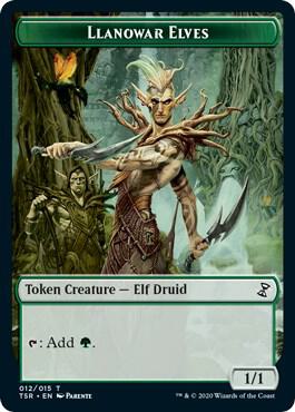 Llanowar Elves Token 12 card from Time Spiral: Remastered
