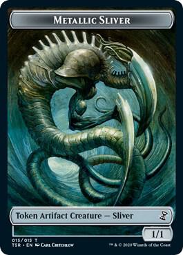 Metallic Sliver Token 15 card from Time Spiral: Remastered