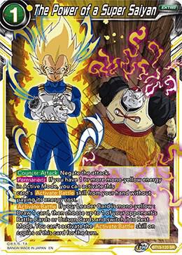 The Power of a Super Saiyan BT13-120 card from Supreme Rivalry