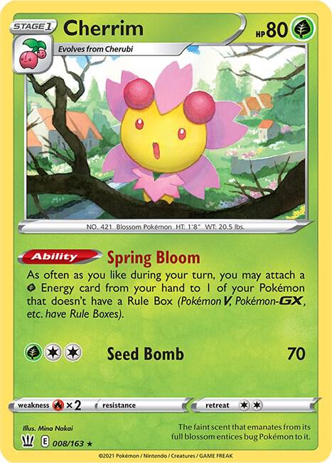 Cherrim 008/163 card from Deck Exclusives