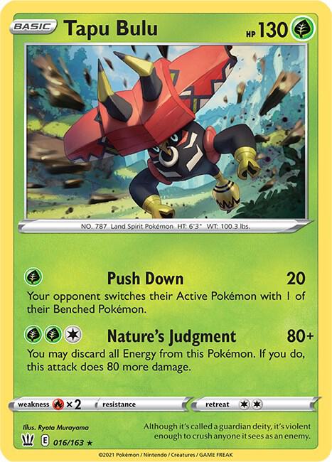 Tapu Bulu 016/163 card from Deck Exclusives