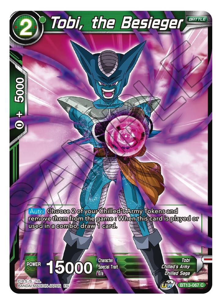 Tobi, the Besieger BT13-067 card from Supreme Rivalry