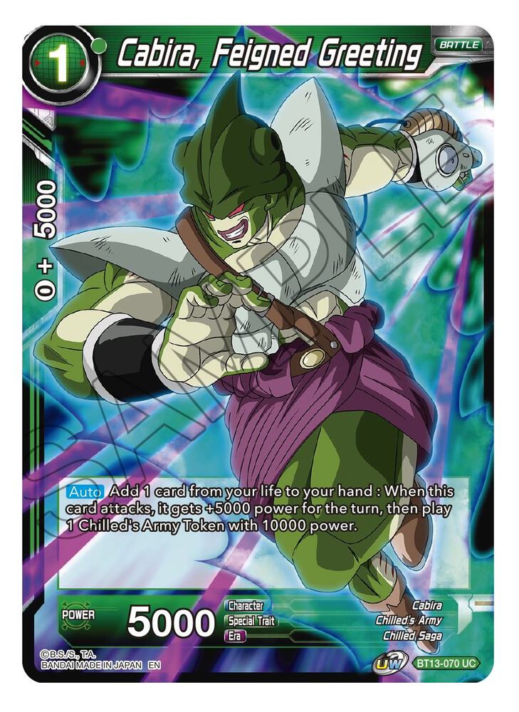 Cabira, Feigned Greeting BT13-070 card from Supreme Rivalry