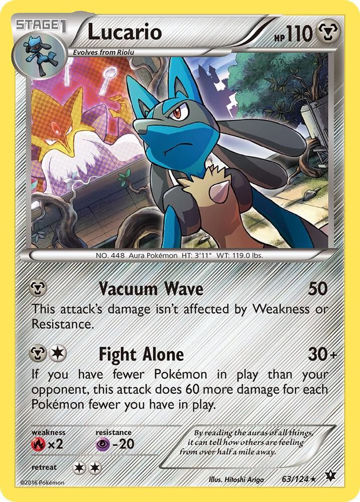 Lucario - 63/124 (Cosmos Holo) 063/124 card from Miscellaneous Cards & Products