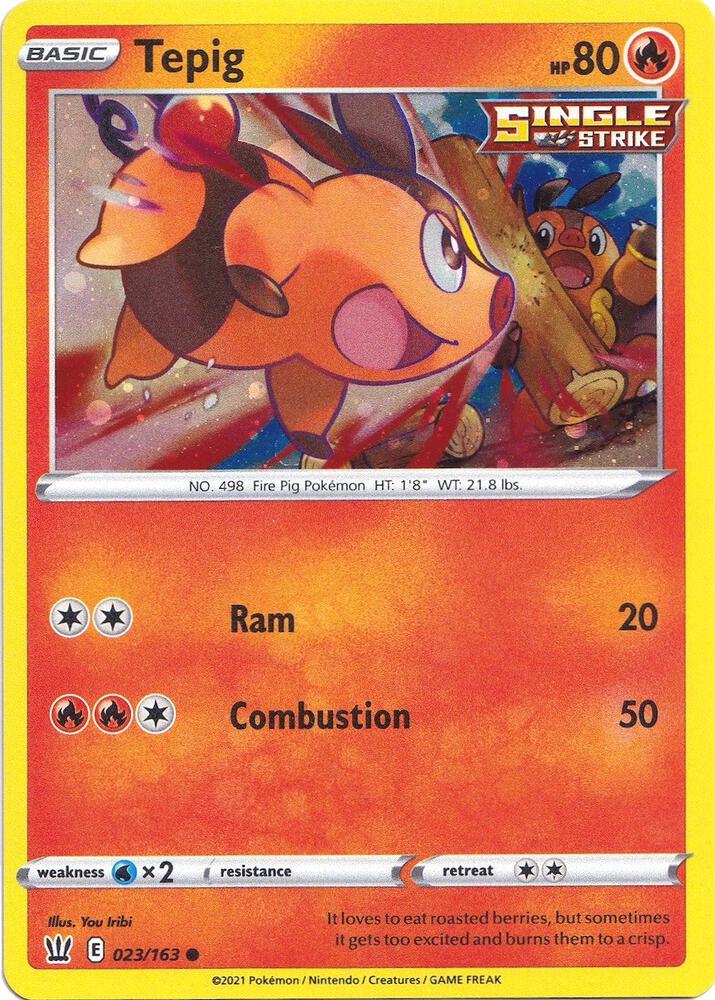 Tepig (Cosmos Holo) 023/163 card from Miscellaneous Cards & Products