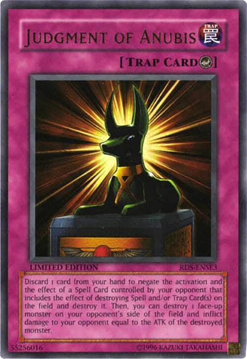 Judgment of Anubis RDS-ENSE3 card from Rise of Destiny Special Edition