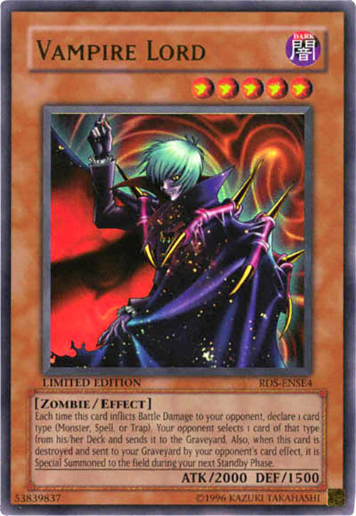 Vampire Lord RDS-ENSE4 card from Rise of Destiny Special Edition