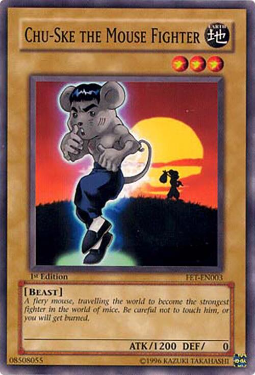 Chu-Ske The Mouse Fighter FET-EN003 card from Flaming Eternity