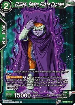 Chilled, Space Pirate Captain BT13-066 card from Supreme Rivalry