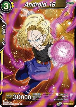 Android 18 BT13-110 card from Supreme Rivalry