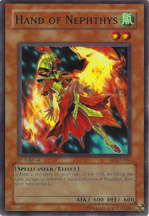 Hand of Nephthys FET-EN006 card from Flaming Eternity