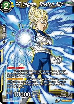 SS Vegeta, Trusted Ally BT13-100 card from Supreme Rivalry