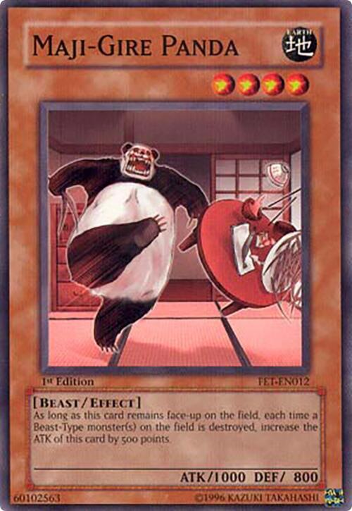 Maji-Gire Panda FET-EN012 card from Flaming Eternity