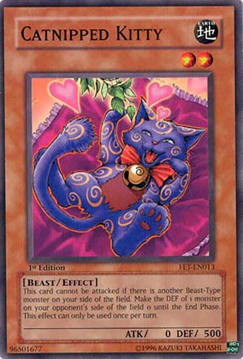 Catnipped Kitty FET-EN013 card from Flaming Eternity