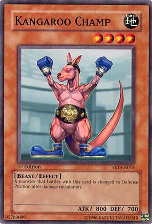 Kangaroo Champ FET-EN016 card from Flaming Eternity