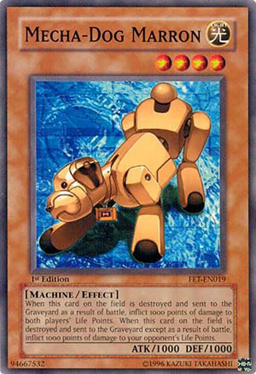 Mecha-Dog Marron FET-EN019 card from Flaming Eternity