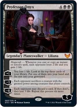 Professor Onyx 83 card from Strixhaven: School of Mages