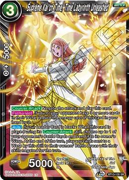 Supreme Kai of Time, Time Labyrinth Unleashed BT13-135 card from Supreme Rivalry