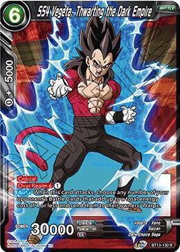 SS4 Vegeta, Thwarting the Dark Empire BT13-130 card from Supreme Rivalry