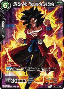 SS4 Son Goku, Thwarting the Dark Empire BT13-126 card from Supreme Rivalry