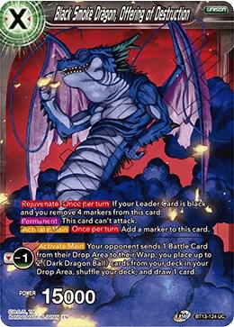 Black Smoke Dragon, Offering of Destruction BT13-124 card from Supreme Rivalry
