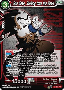 Son Goku, Striking from the Heart (Championship Pack 2021 Vol.1) P-328 card from Promotion Cards