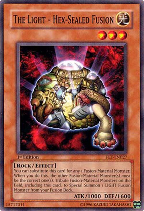 The Light - Hex-Sealed Fusion FET-EN027 card from Flaming Eternity