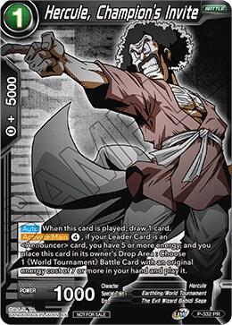 Hercule, Champion's Invite (Championship Pack 2021 Vol.1) P-332 card from Promotion Cards