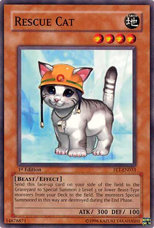 Rescue Cat FET-EN033 card from Flaming Eternity