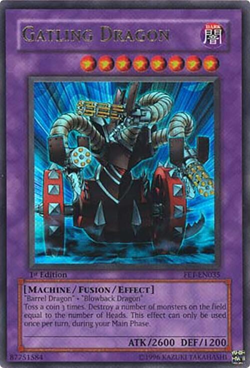 Gatling Dragon FET-EN035 card from Flaming Eternity