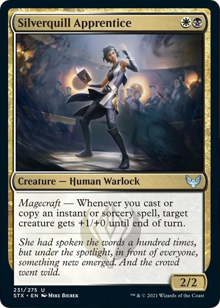 Silverquill Apprentice 231 card from Strixhaven: School of Mages