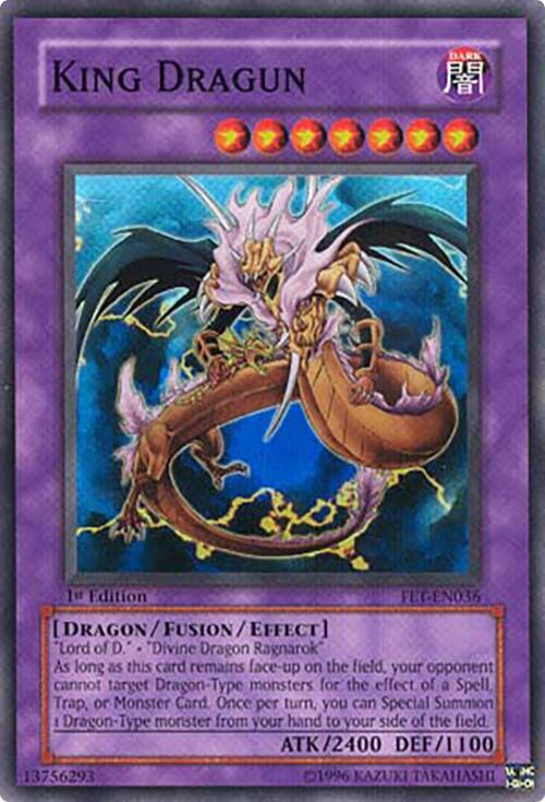 King Dragun FET-EN036 card from Flaming Eternity