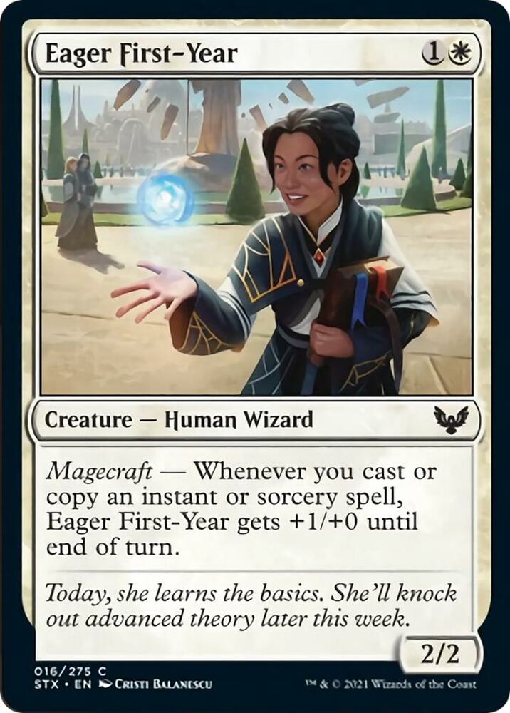 Eager First-Year 16 card from Strixhaven: School of Mages