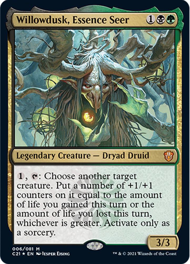 Willowdusk, Essence Seer 6 card from Commander 2021