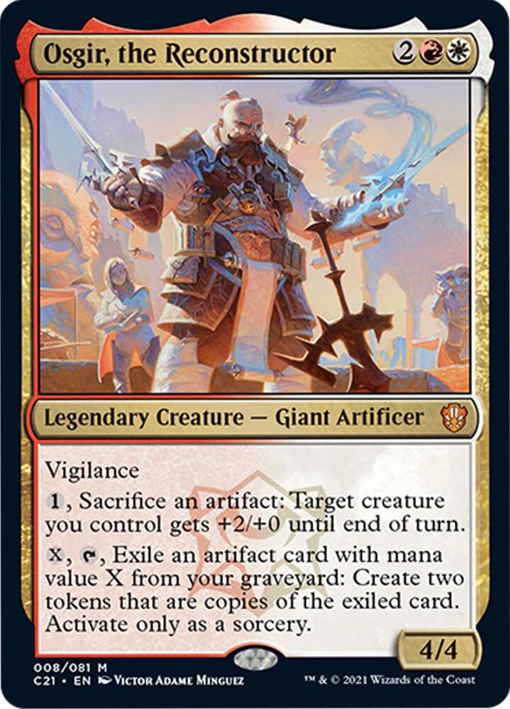 Osgir, the Reconstructor 8 card from Commander 2021