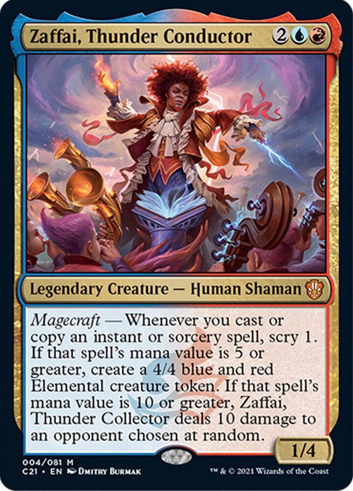 Zaffai, Thunder Conductor 4 card from Commander 2021