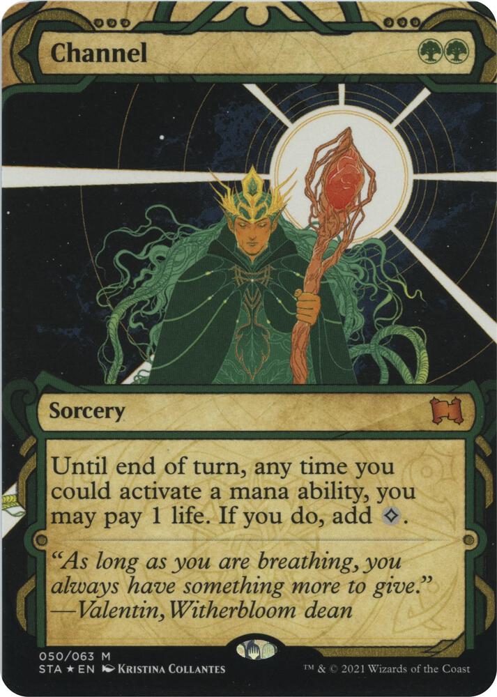 Channel (Foil Etched) 50 card from Strixhaven: Mystical Archive