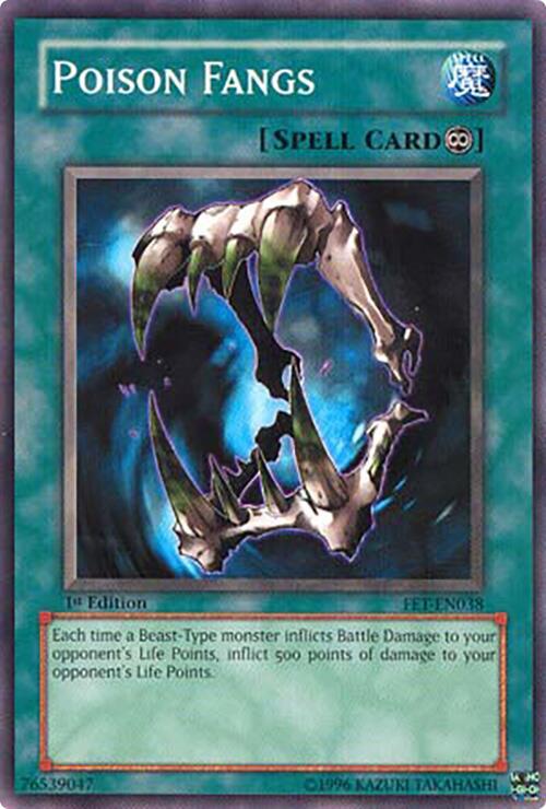 Poison Fangs FET-EN038 card from Flaming Eternity