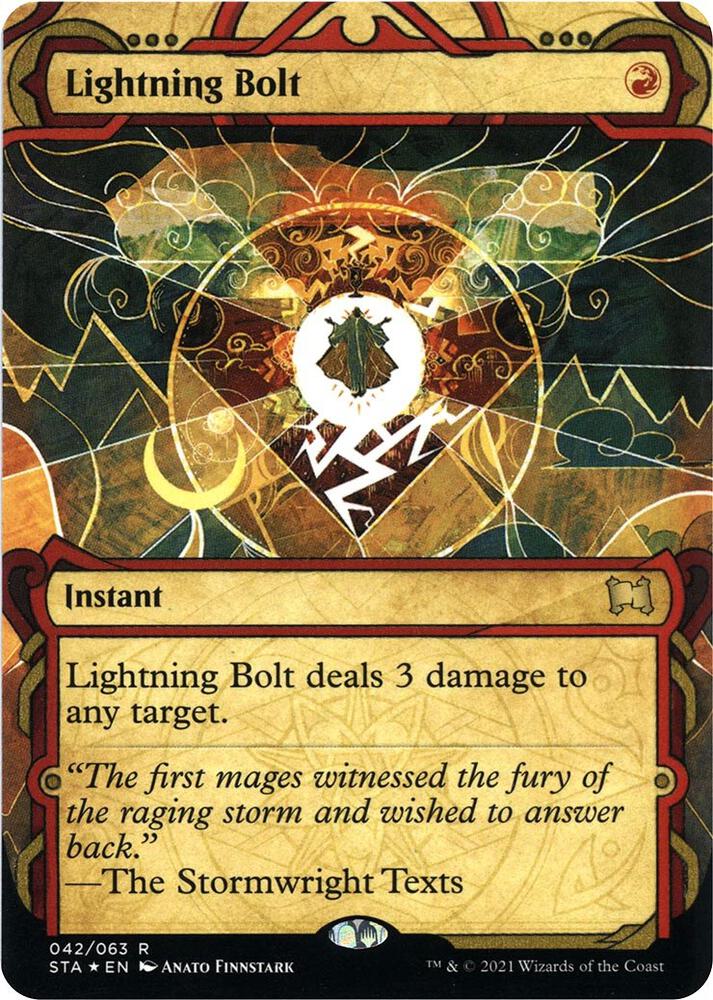 Lightning Bolt (Foil Etched) 42 card from Strixhaven: Mystical Archive