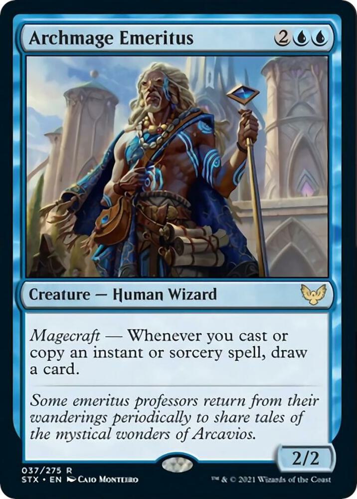 Archmage Emeritus 37 card from Strixhaven: School of Mages