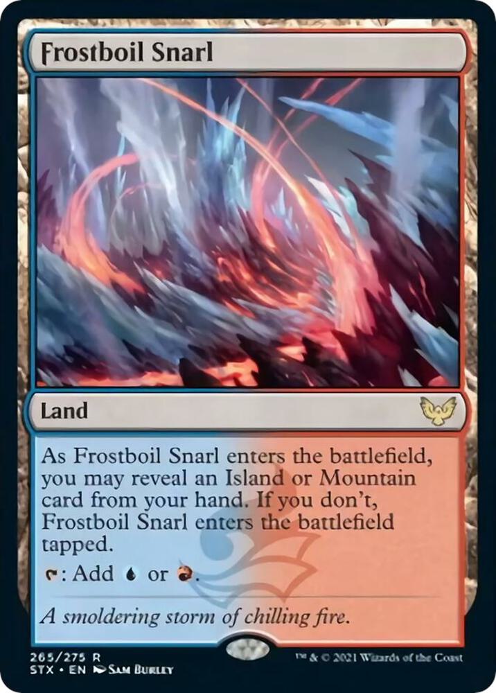 Frostboil Snarl 265 card from Strixhaven: School of Mages