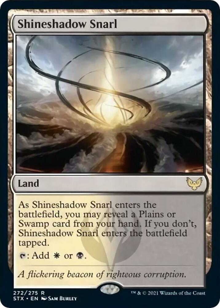 Shineshadow Snarl 272 card from Strixhaven: School of Mages