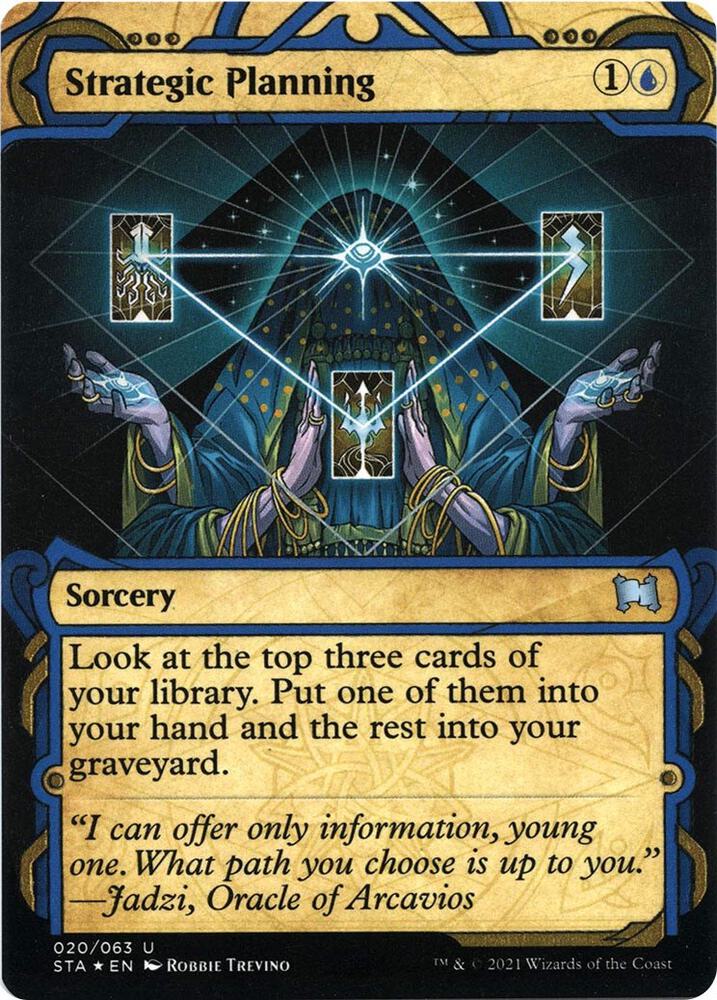 Strategic Planning (Foil Etched) 20 card from Strixhaven: Mystical Archive
