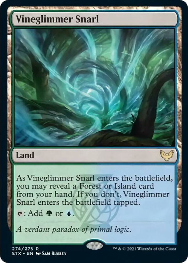 Vineglimmer Snarl 274 card from Strixhaven: School of Mages