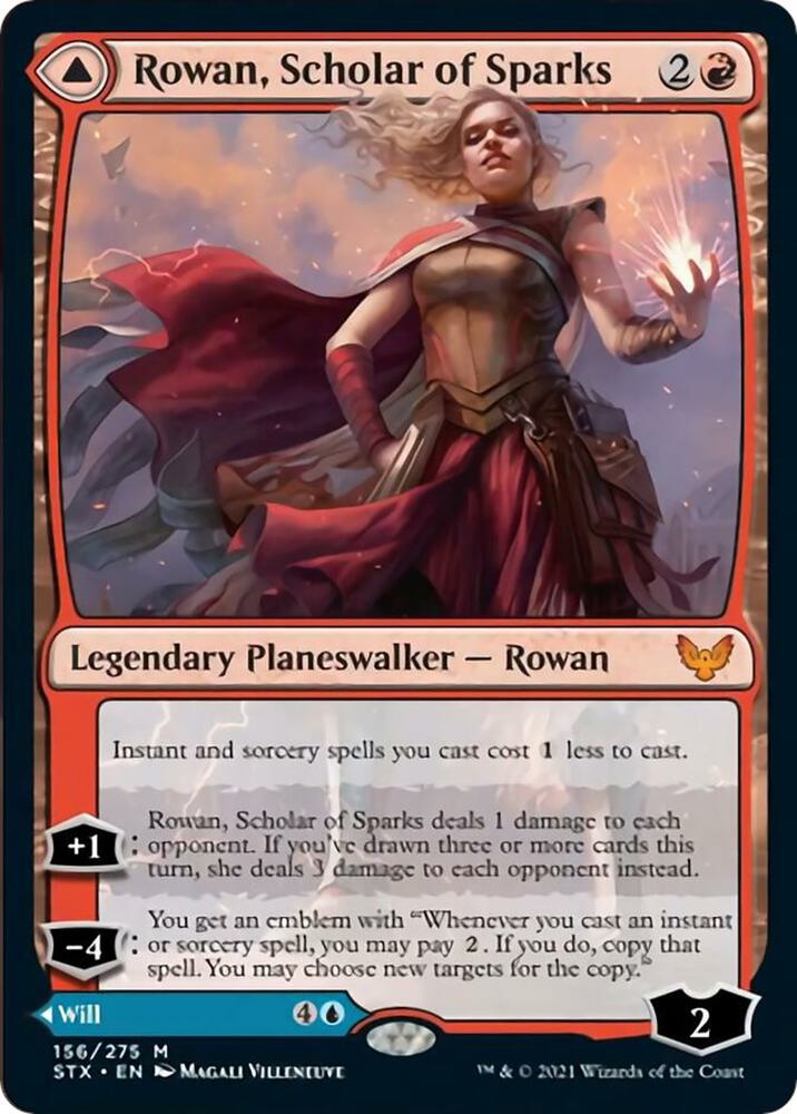 Rowan, Scholar of Sparks 156 card from Strixhaven: School of Mages