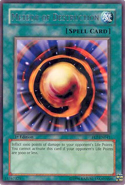 Meteor of Destruction FET-EN041 card from Flaming Eternity