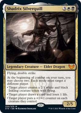 Shadrix Silverquill 230 card from Strixhaven: School of Mages