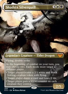 Shadrix Silverquill (Borderless) 280 card from Strixhaven: School of Mages