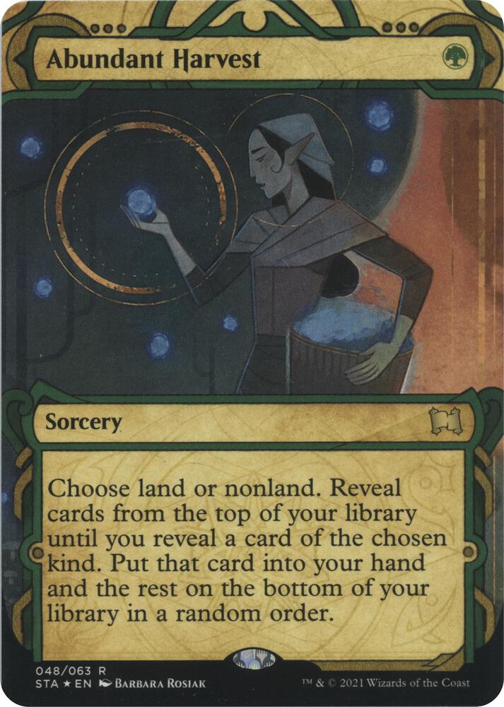 Abundant Harvest (Foil Etched) 48 card from Strixhaven: Mystical Archive