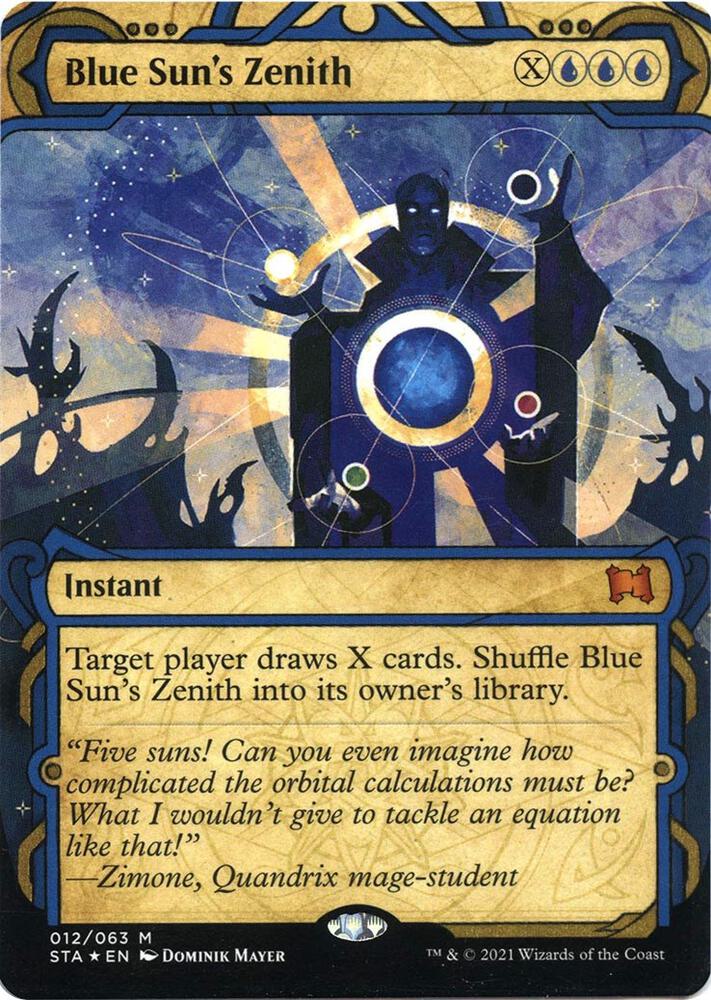Blue Sun's Zenith (Foil Etched) 12 card from Strixhaven: Mystical Archive